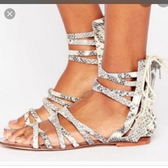 Free People Shoes - FREE PEOPLE Juliette gladiator snakeskin sandals